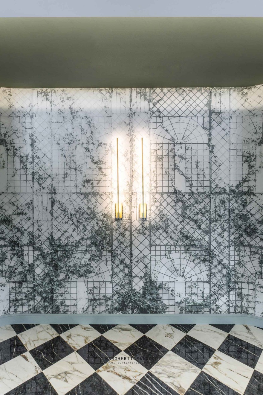 意大利绿色庄园的复古室内设计-12