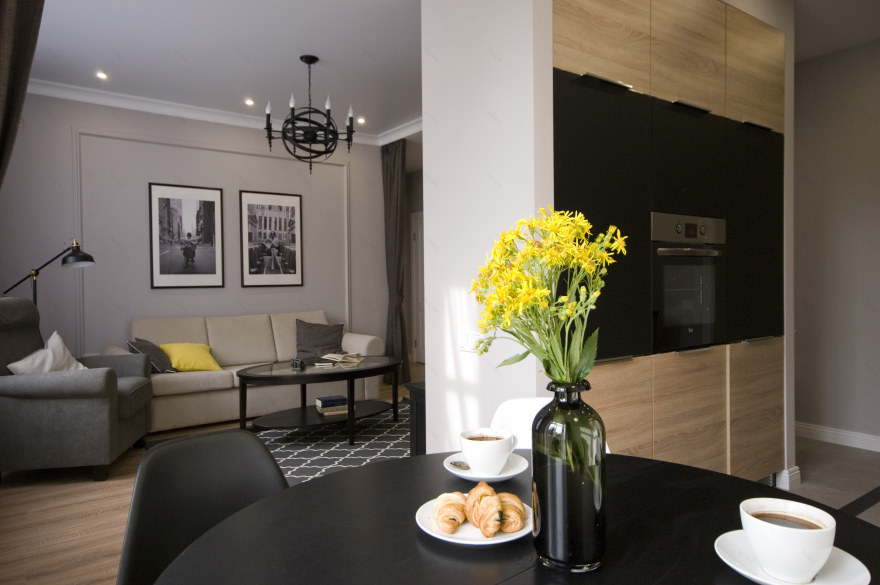 舒适简约风公寓设计——Zaharova apartment-3