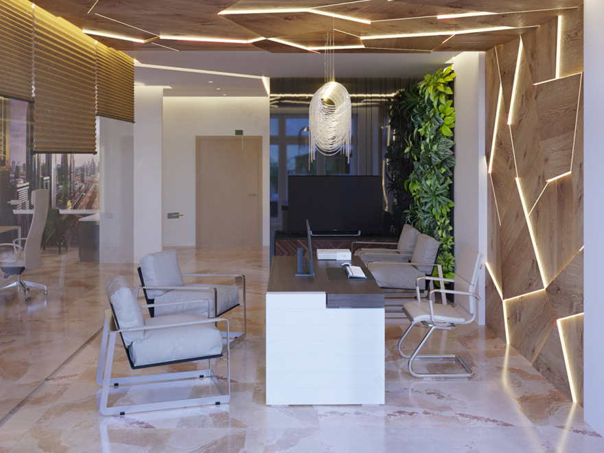 温馨简约的办公空间设计-3