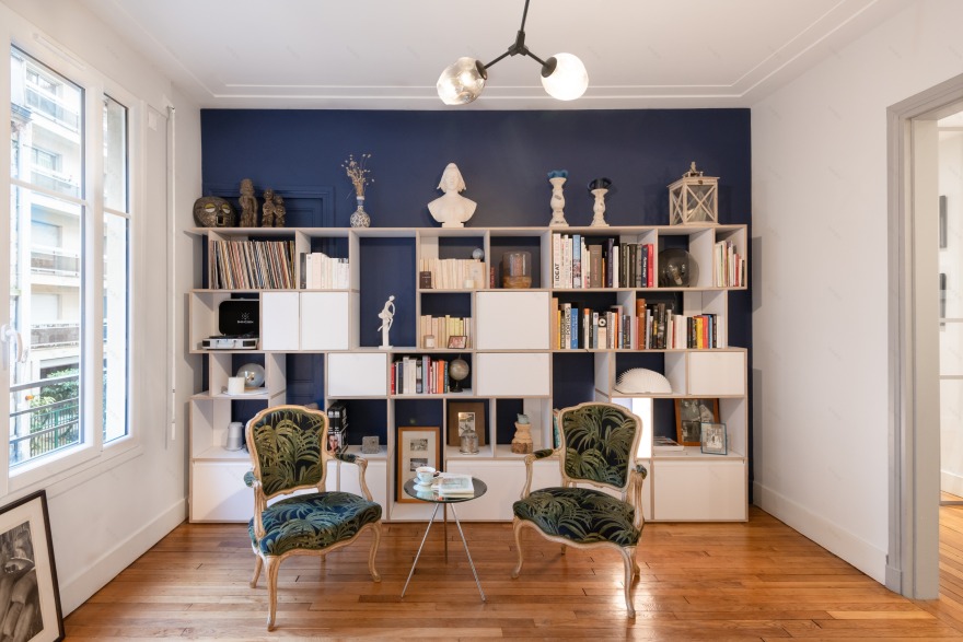 巴黎 30 年代公寓的现代改造丨法国巴黎丨BULLES & TAILLECRAYON-3