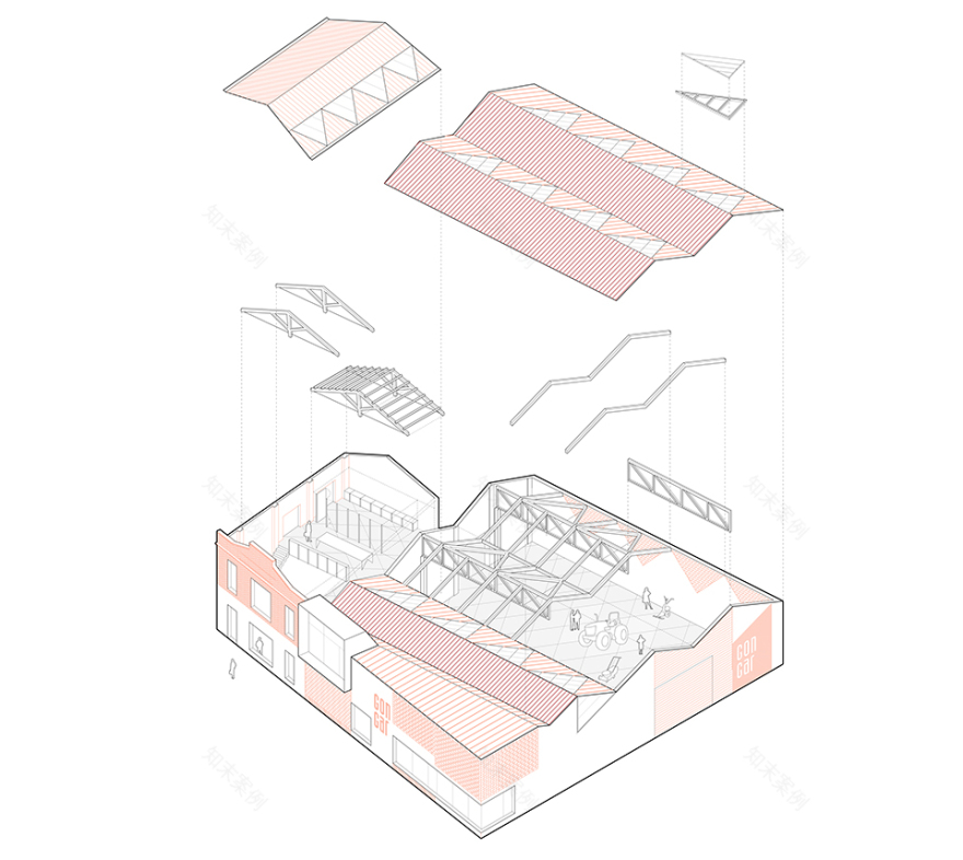 Gon-Gar 农业机械维修综合体 | 旧仓库新生,新车间融入环境-50