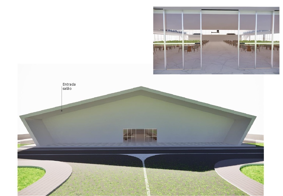 白色混凝土温馨派对空间丨Projeto Acadêmico-4