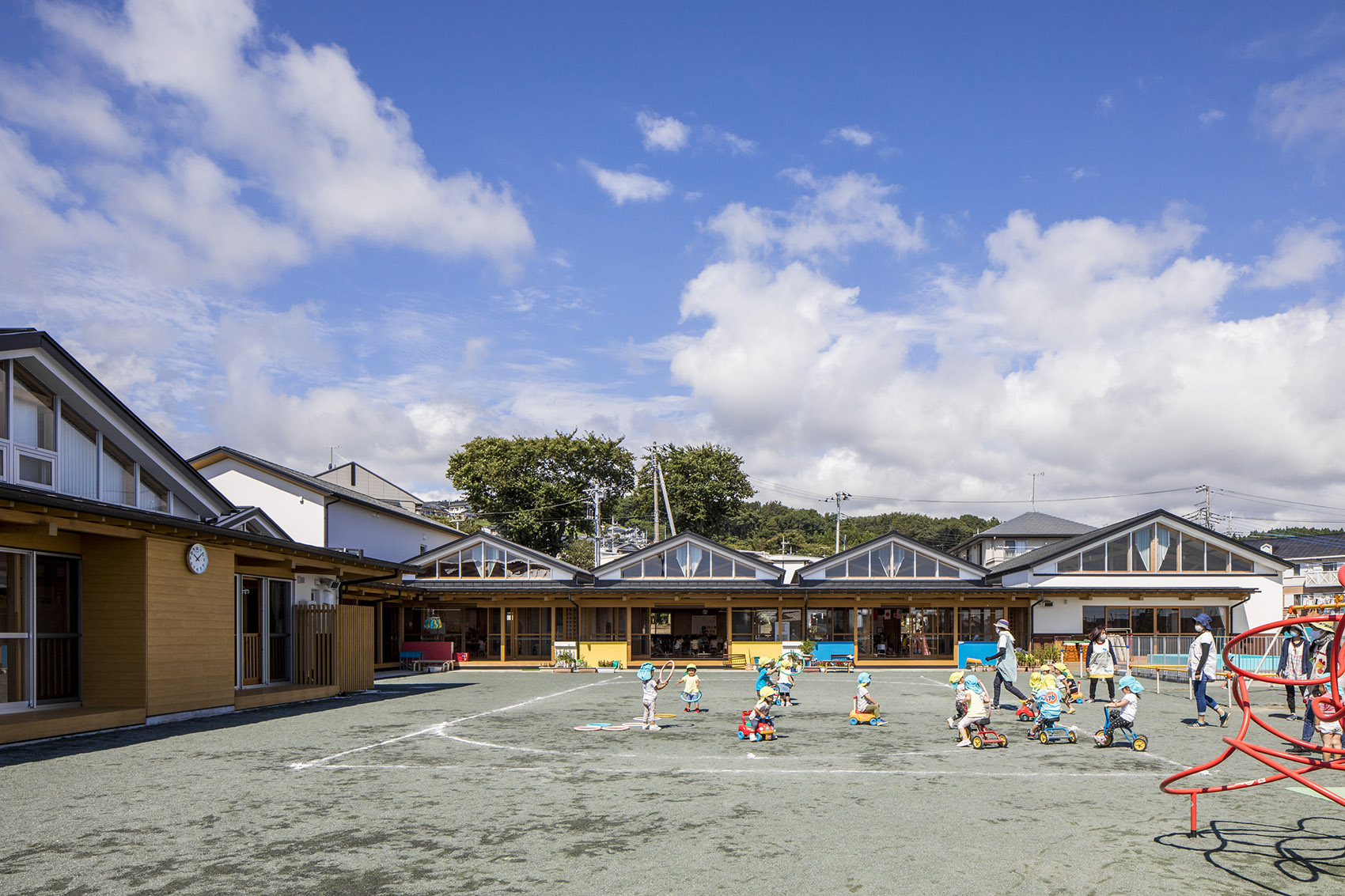 日立市立花山幼儿园，日本/为孩子们创造被山环绕的自然之家-22