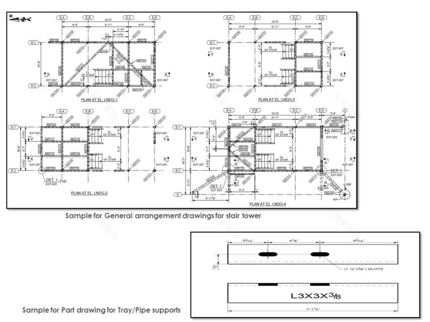 高效精准的美国深海石油平台钢结构详图设计-1