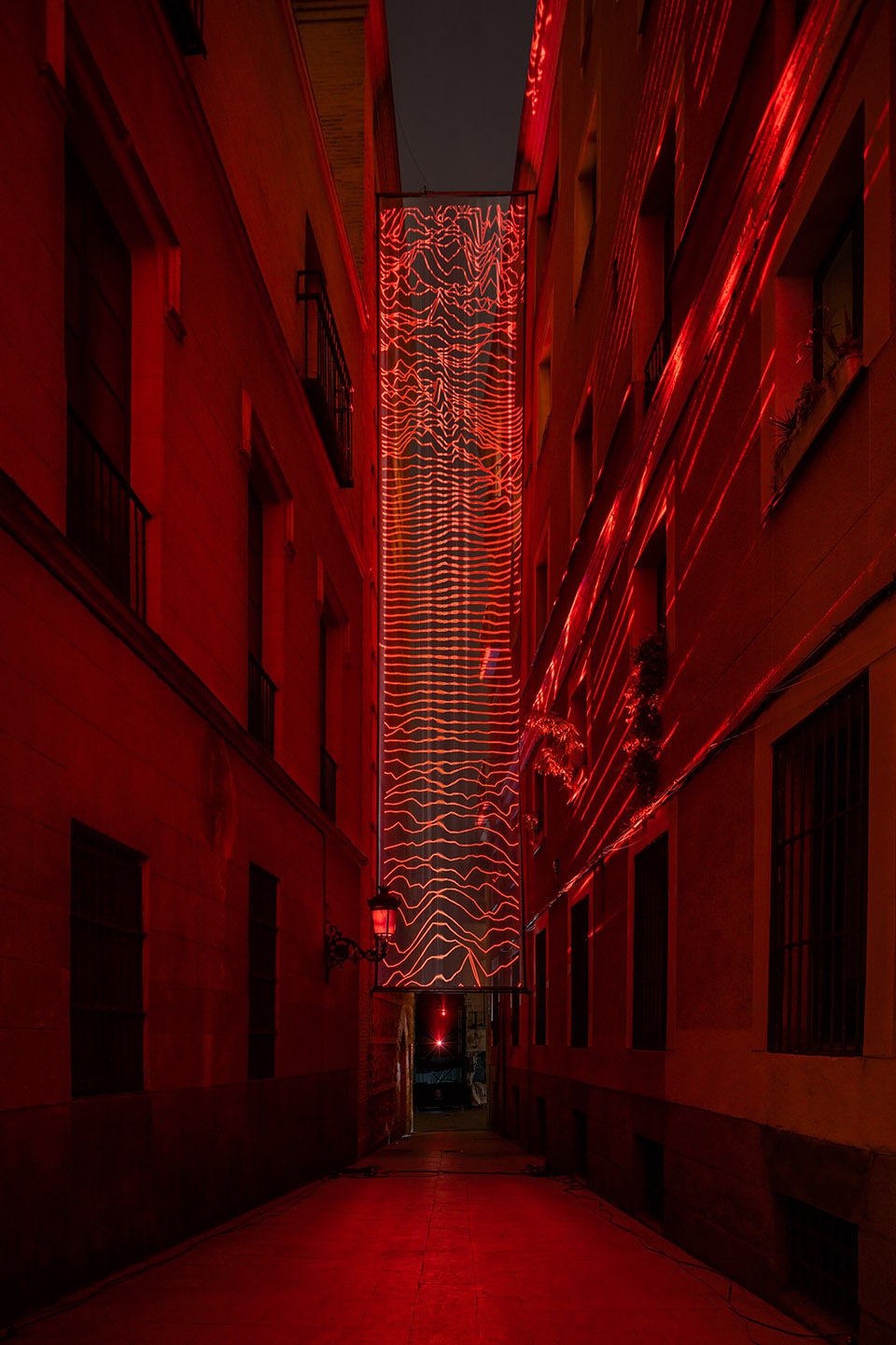 “DATA”灯光艺术装置，马德里/思考大数据在人类生活中的意义-14