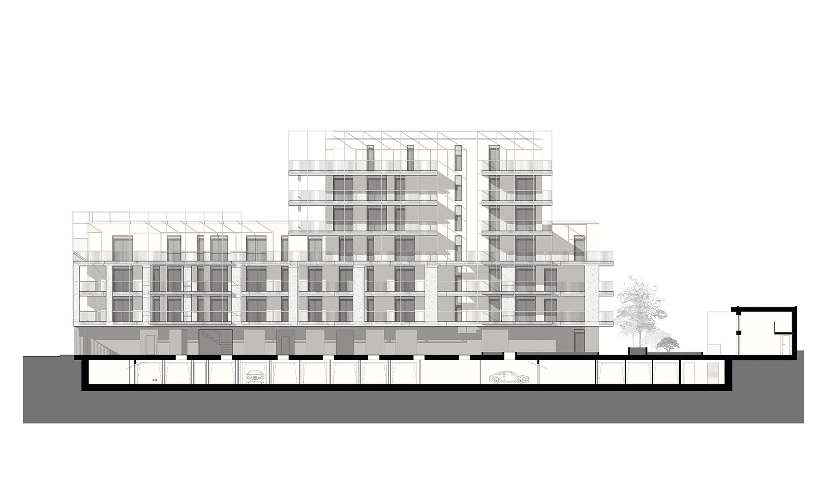 Casa Tersicore公寓楼，米兰/金属框架包围经典的米兰风格-64