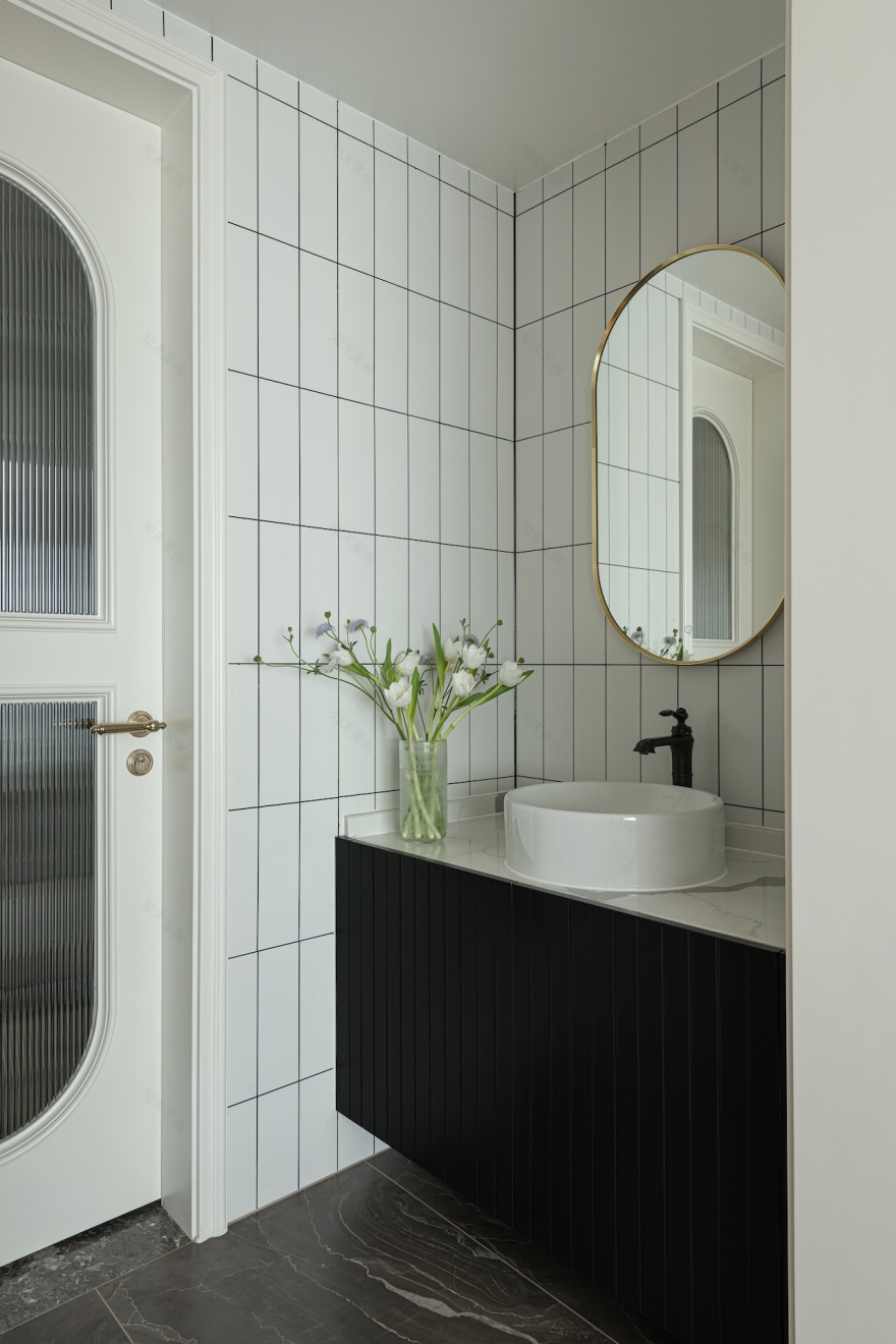 治愈系简法式风格住宅设计丨中国成都丨观白设计-66