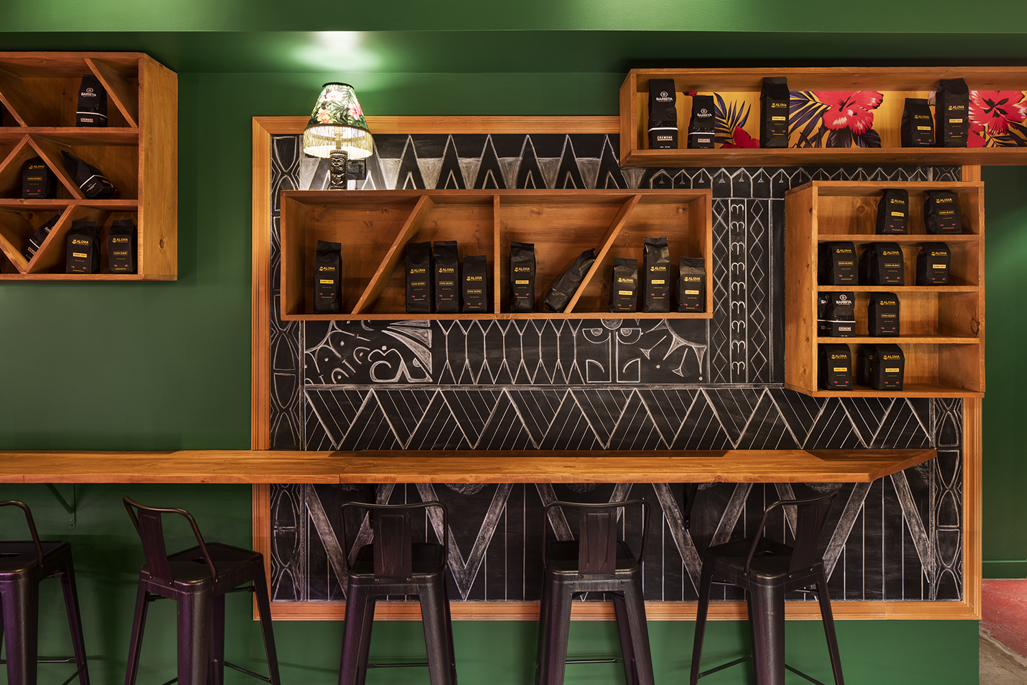 阿罗哈意式浓缩咖啡吧丨加拿大蒙特利尔丨jean de lessard designers créatifs-3