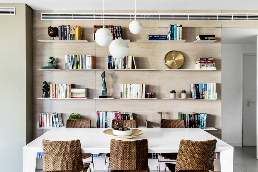 Tel-Aviv 五口之家公寓改造,明亮宽敞的现代生活空间-11