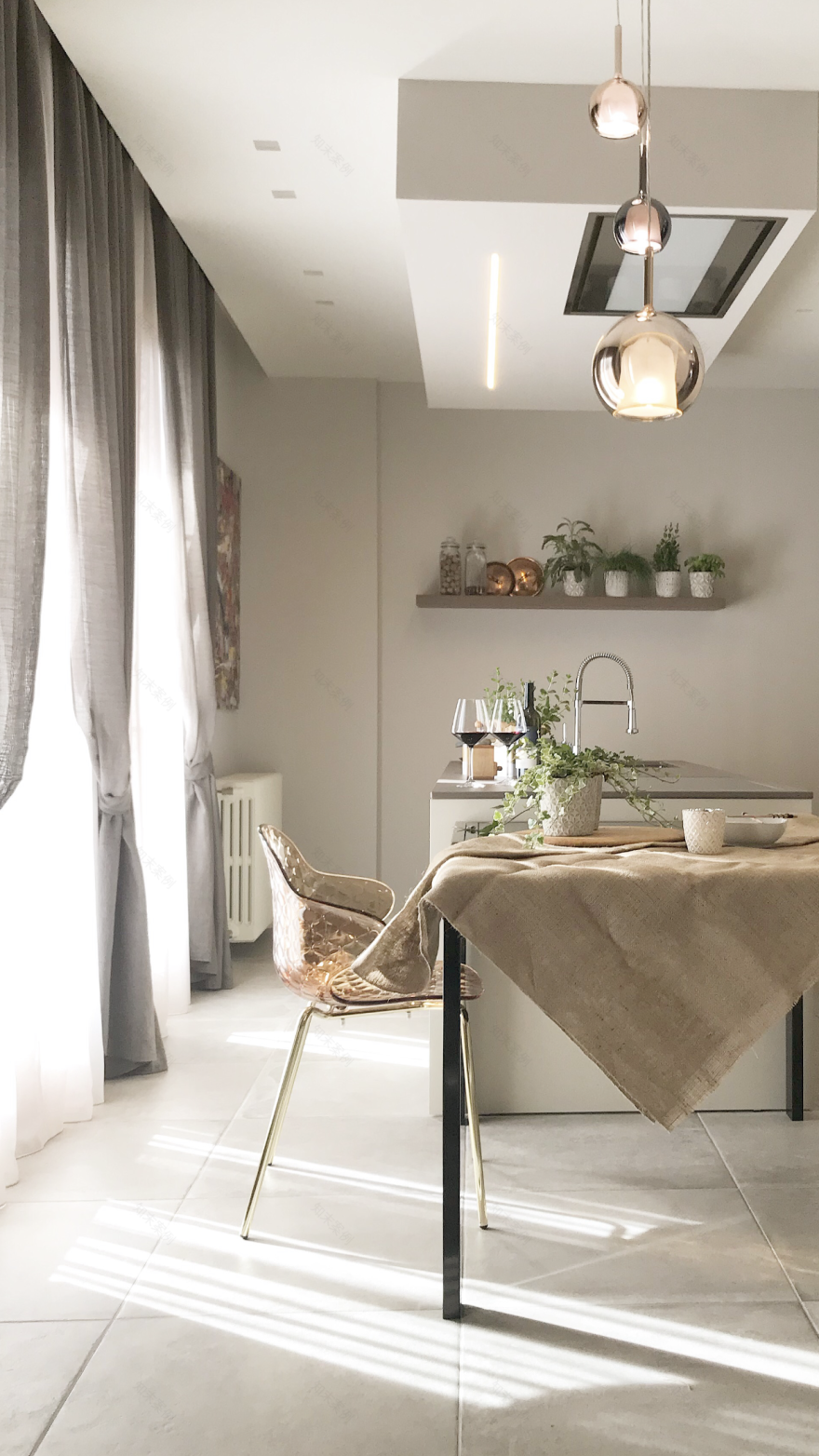 城堡旁的现代公寓改造-0