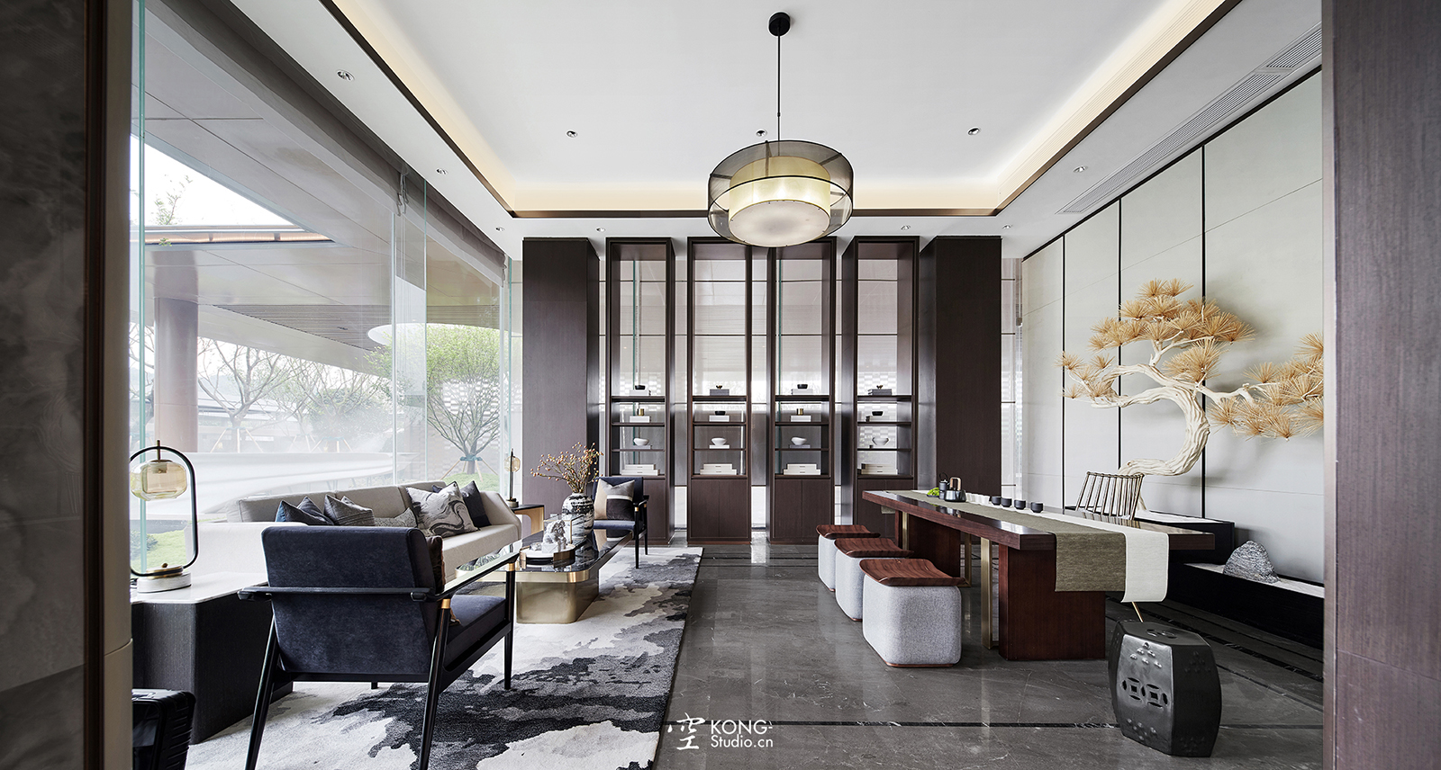 空与间建筑摄影：融创观溪樾销售中心-2