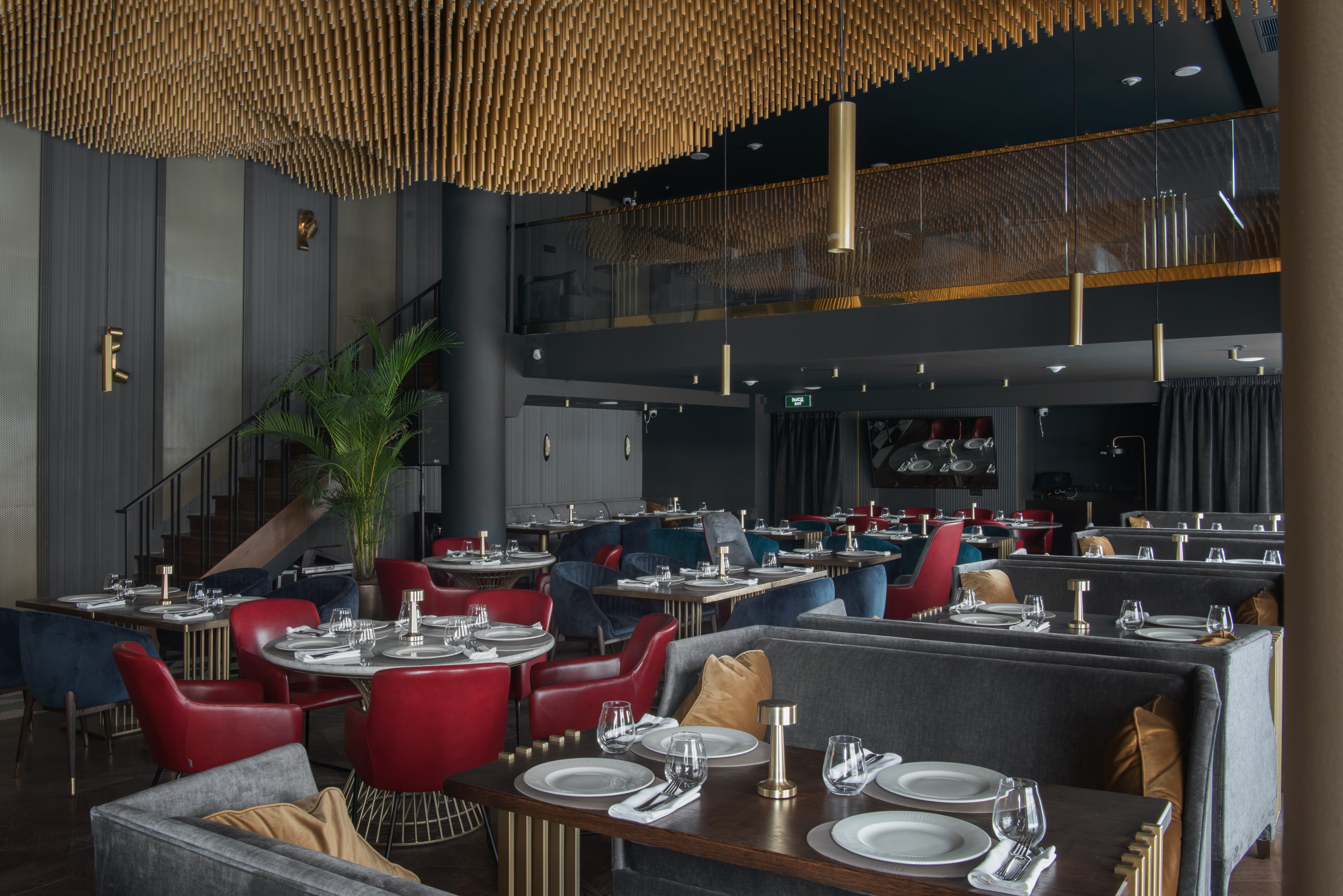 梦幻金碧 Gatsby 风格餐厅丨俄罗斯莫斯科丨ARCHPOINT bureau-14