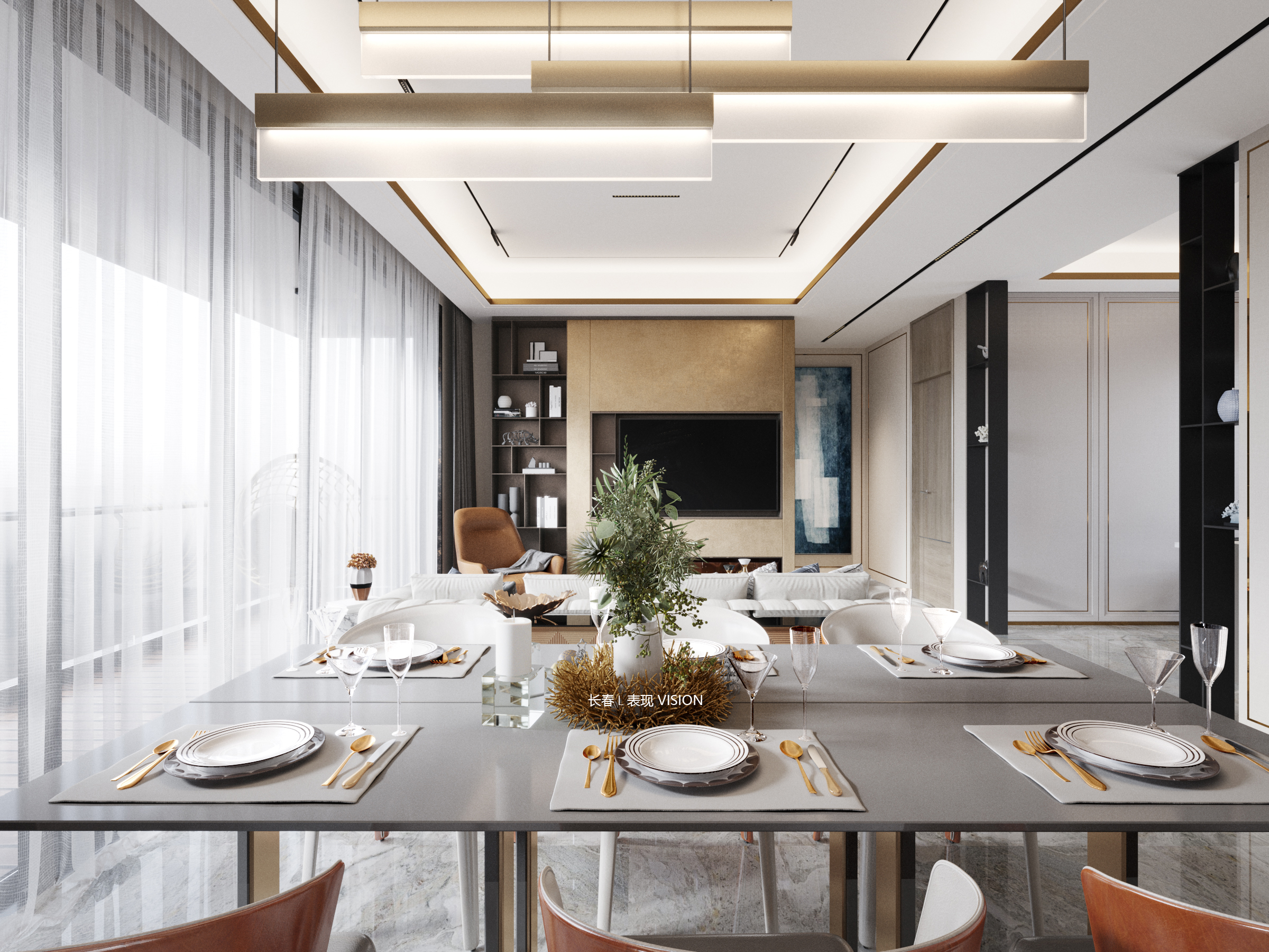 轻奢样板间 | 长春L表现-2