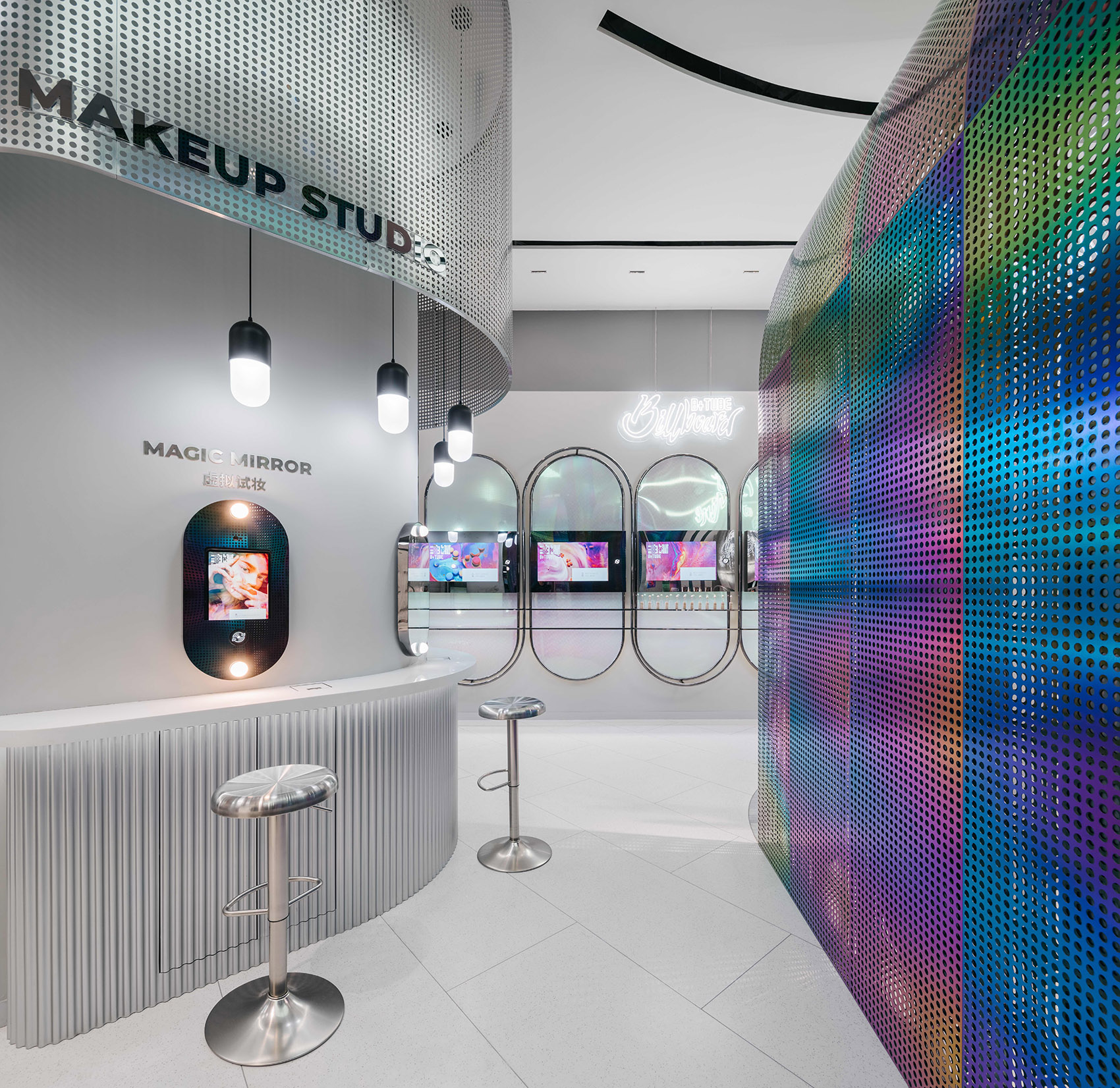 B+Tube油罐智能新零售美妆集合店，长沙/聚焦全新AI驱动数字化交互体验的新一代美妆零售店-63