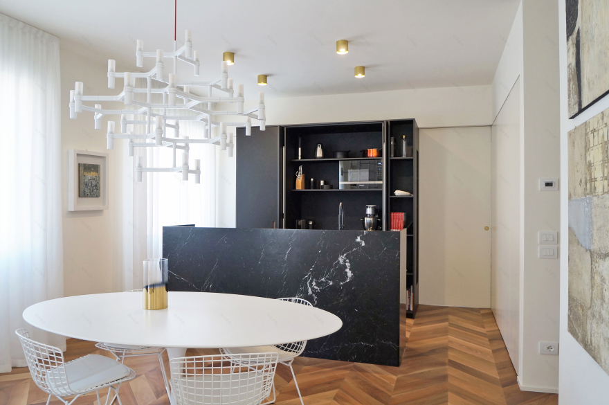 意大利历史中心 110 平米酒店式公寓设计-4