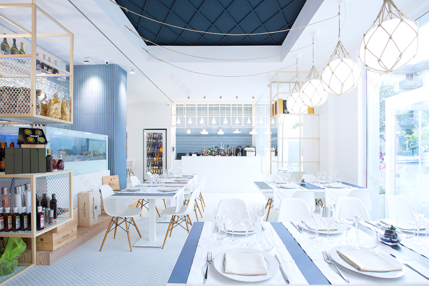 海洋主题西餐厅设计,意大利南部风情浓郁-8