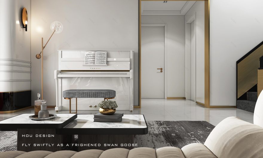 梦幻金线 | 侯·Design 团队打造的私宅空间-18