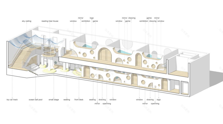 环形树屋激活早教中心空间，打造亲子共享童年时光-27