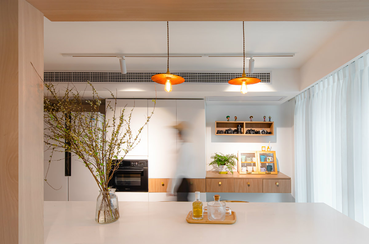 日式风格的两人两猫,loft公寓设计-63