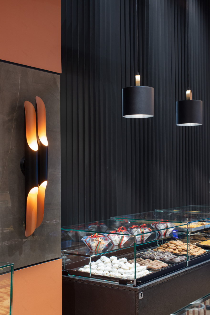 几何元素构建美食空间,温馨和谐呈现-2