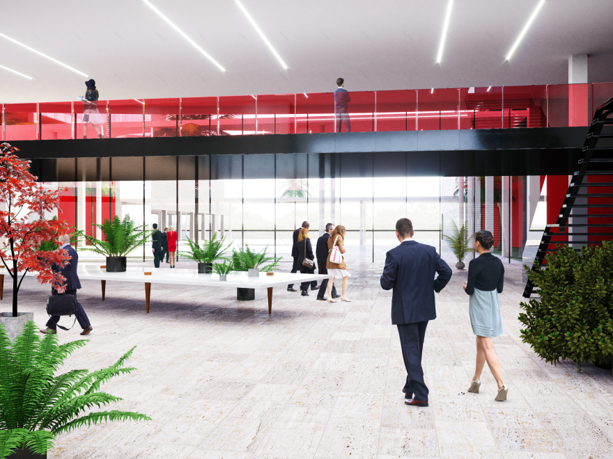 绿色环绕的现代化办公空间——意大利 ISTAT 总部大楼设计-7