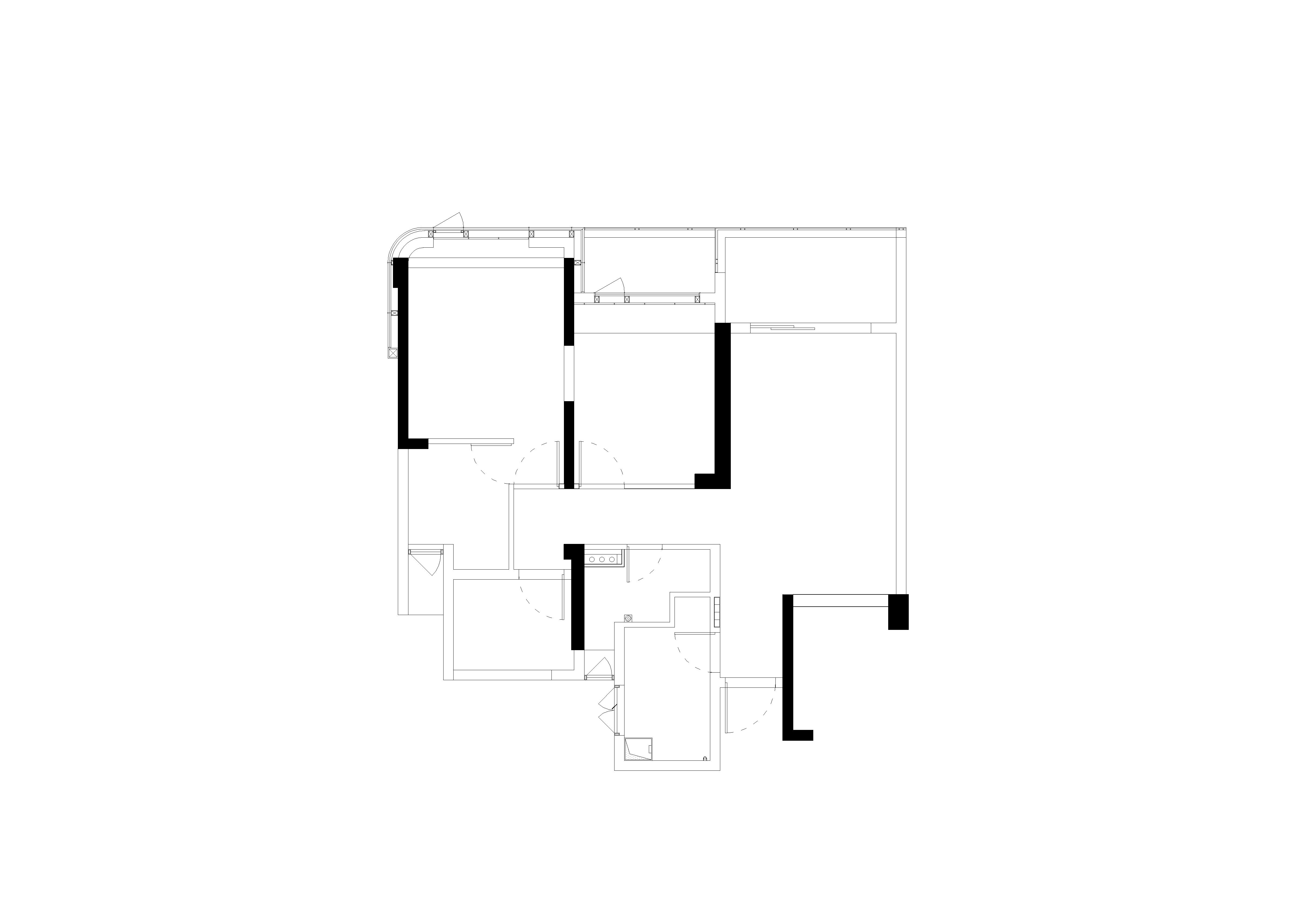 融信蓝孔雀 90 平方简约静谧空间设计-18