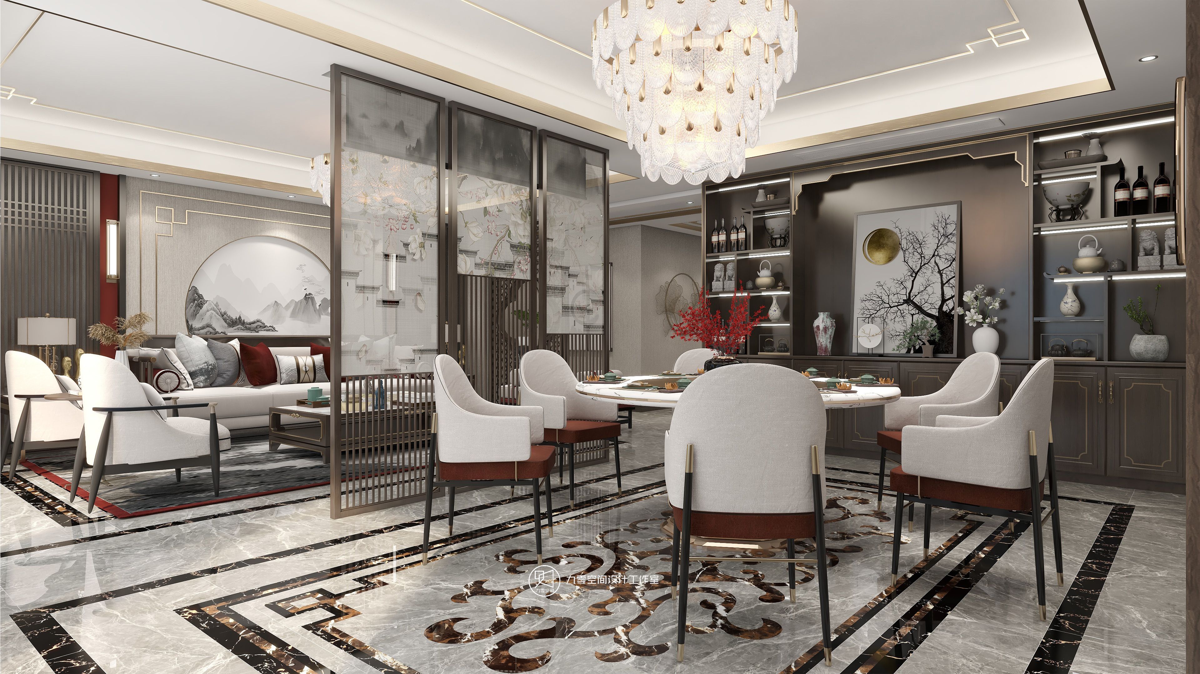 90空间《莫问归期》165平方新中式，回归安静，享受自然本身的恬静！-3