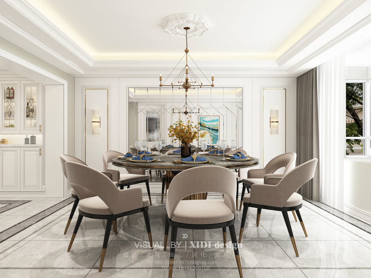 四月更新丨现代轻奢法式系列客餐厅餐厅合集-4