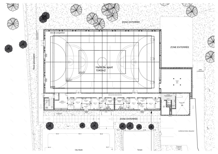森林边的运动大厅丨法国丨A+Architecture-12