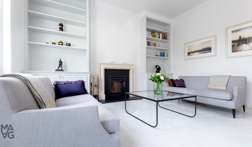 瑞典风格翻新历史名区 Hampstead 的花园别墅-8