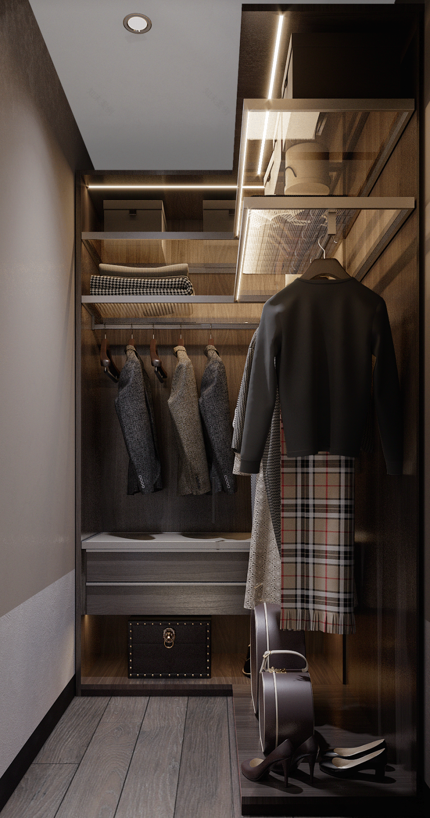 莫斯科顶层复式豪宅,现代风格演绎温馨高级生活-73