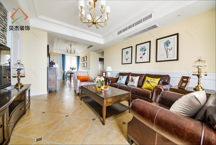 蓝山 110M2 美式风格家居设计-10