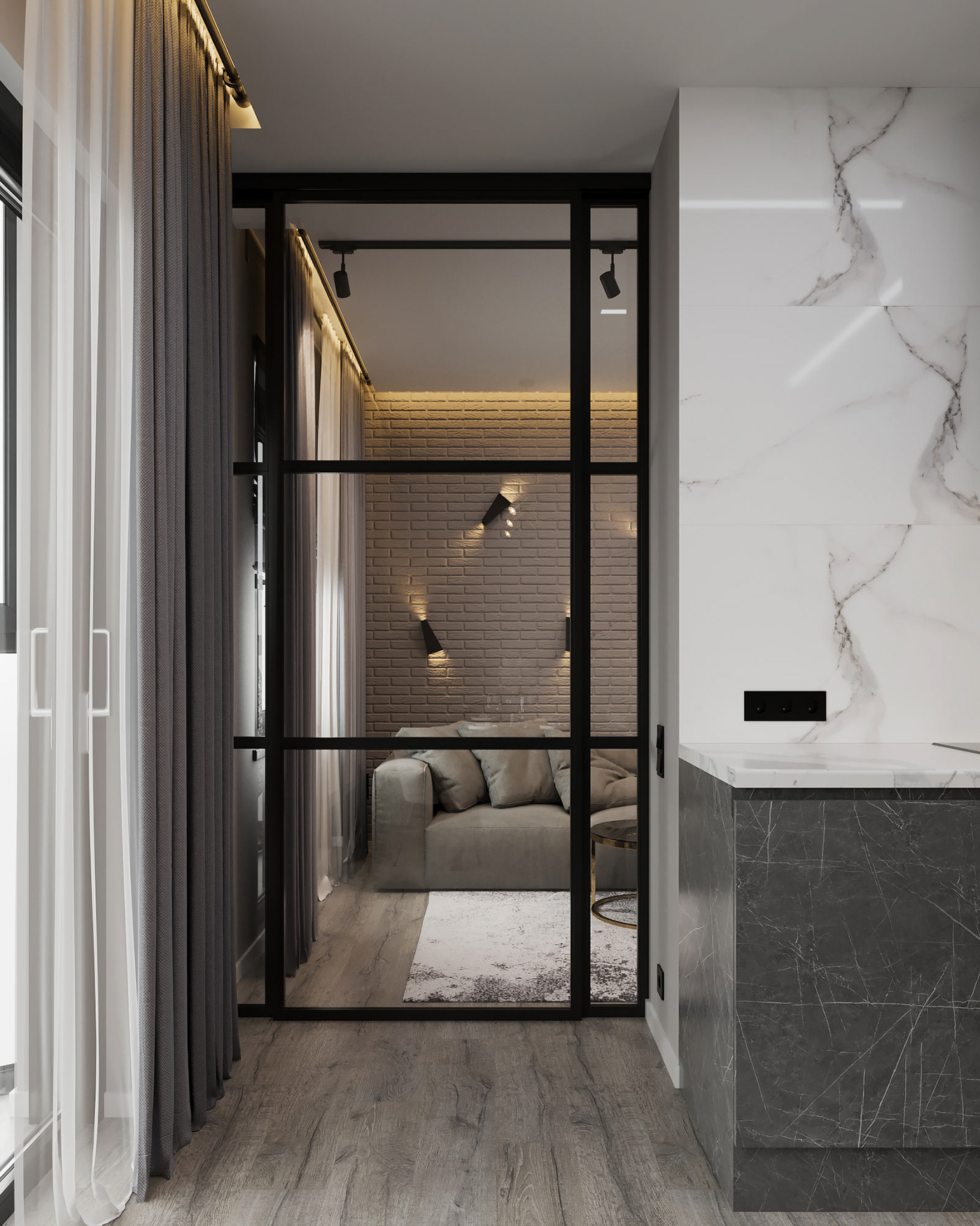 俄罗斯极简主义住宅设计-3