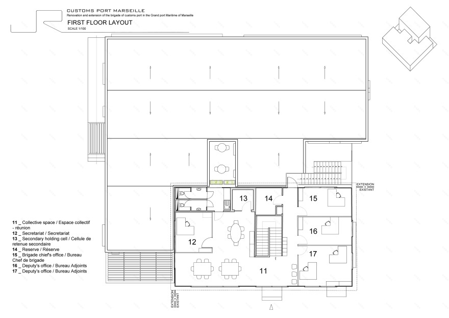 马赛海关港大楼改造 | 结构简约、环保节能-16
