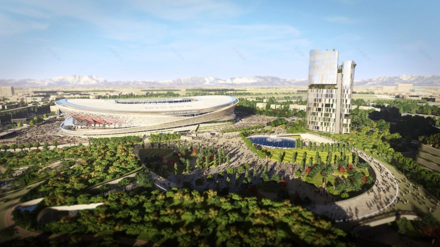 米兰双雄新家·“双环之恋”体育场设计-0