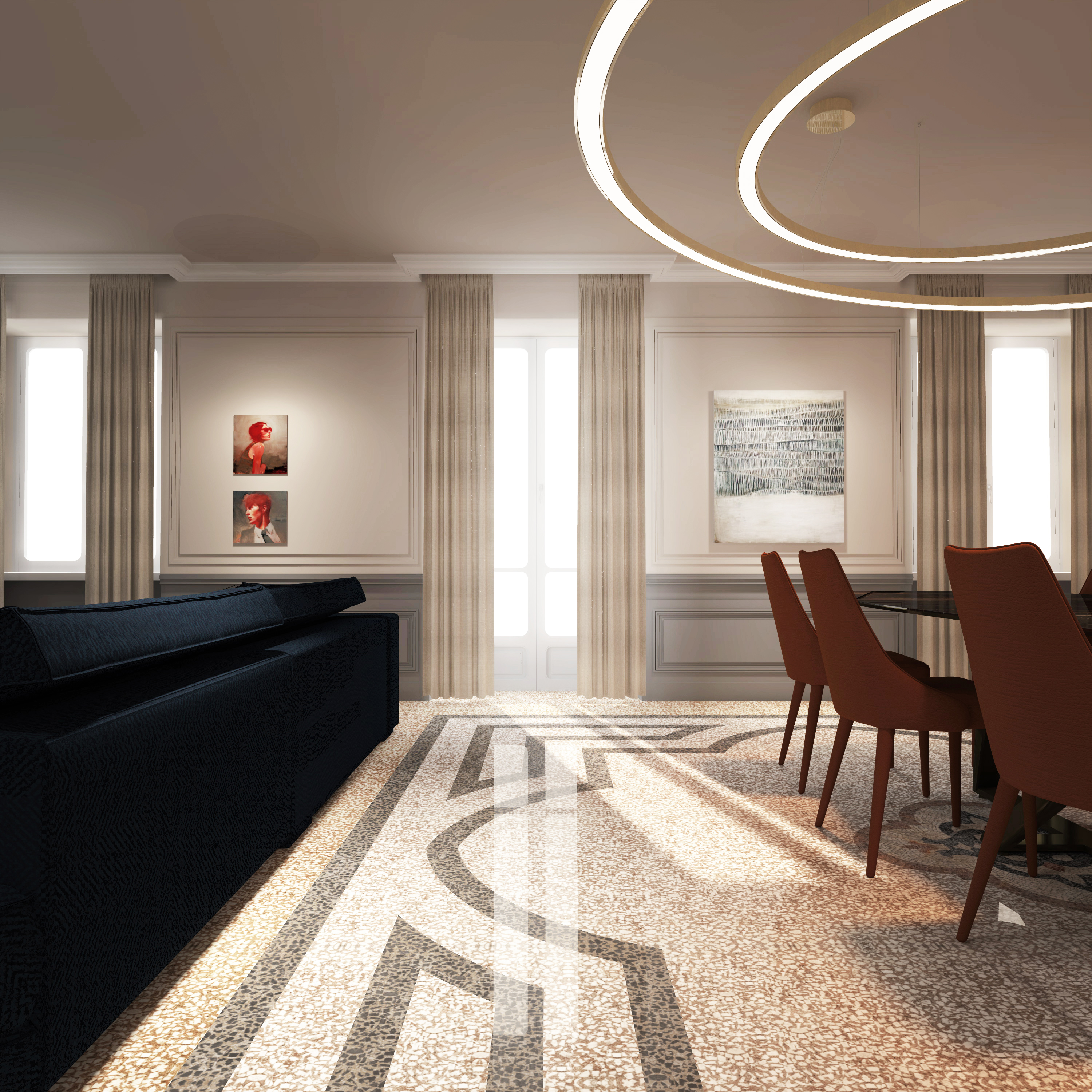 18 世纪意大利公寓的重生 | Casa MO 的精美室内设计-7