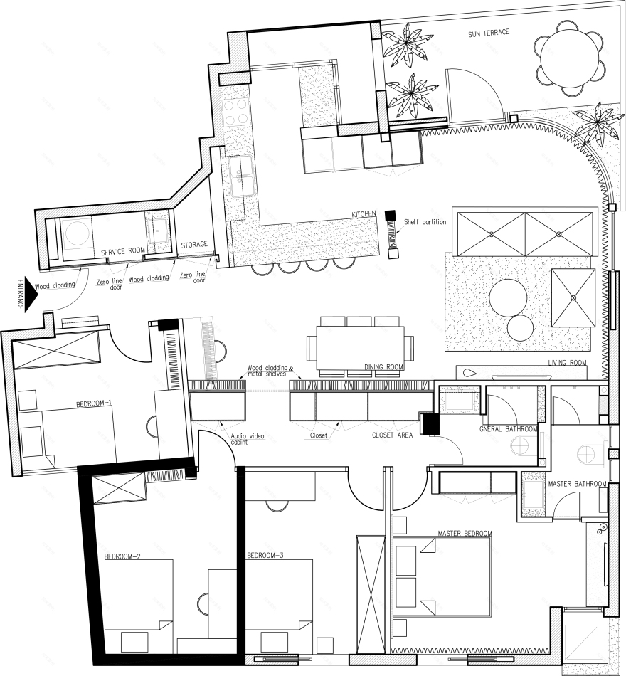Tel-Aviv 五口之家公寓改造,明亮宽敞的现代生活空间-25