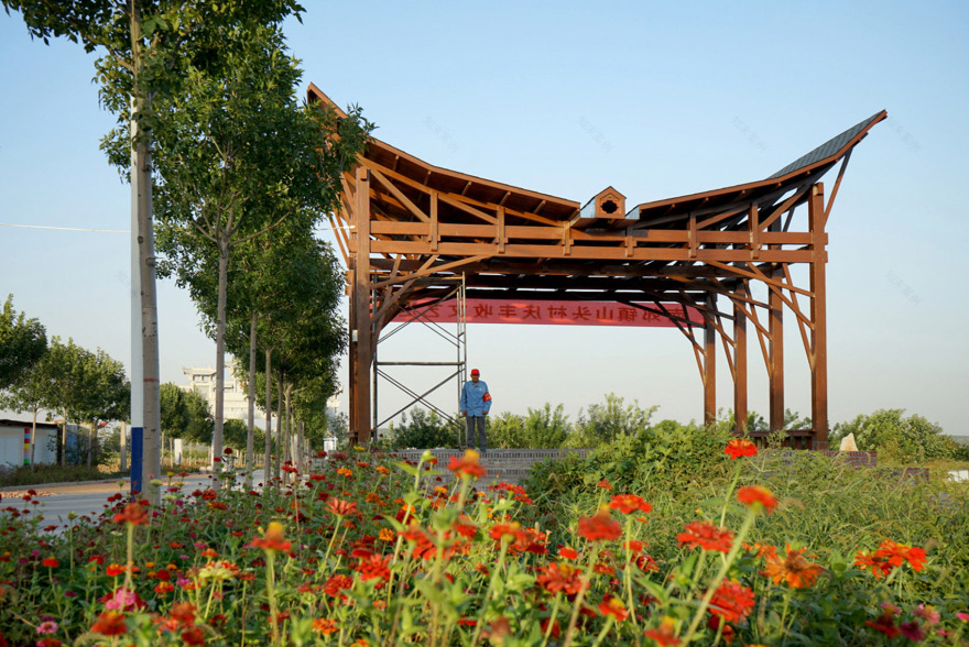 山头村凤凰山山门及舞台设计丨中国乡建院城乡共生工作室-34