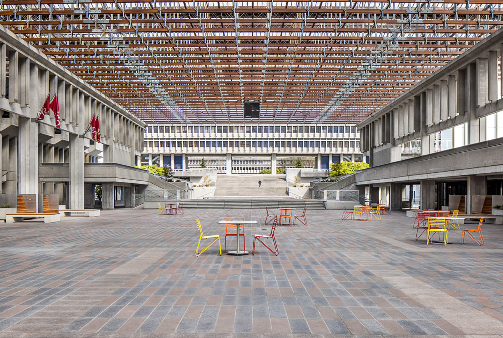 SFU本拿比校园广场改造，加拿大/现代主义校园的保护研究-21