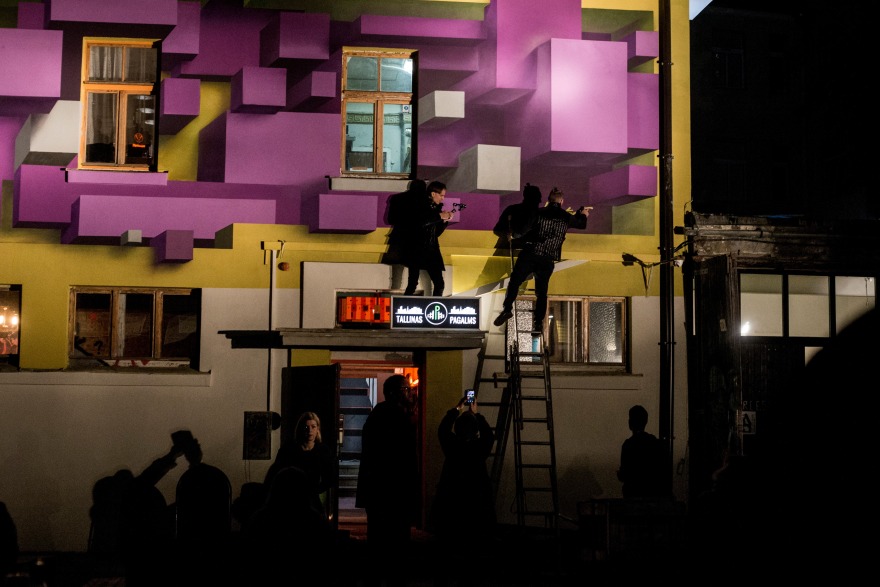 里加 1930 年老建筑的 3D 立体壁画惊艳变身-6