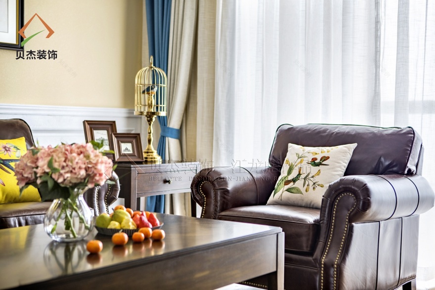 蓝山 110M2 美式风格家居设计-20