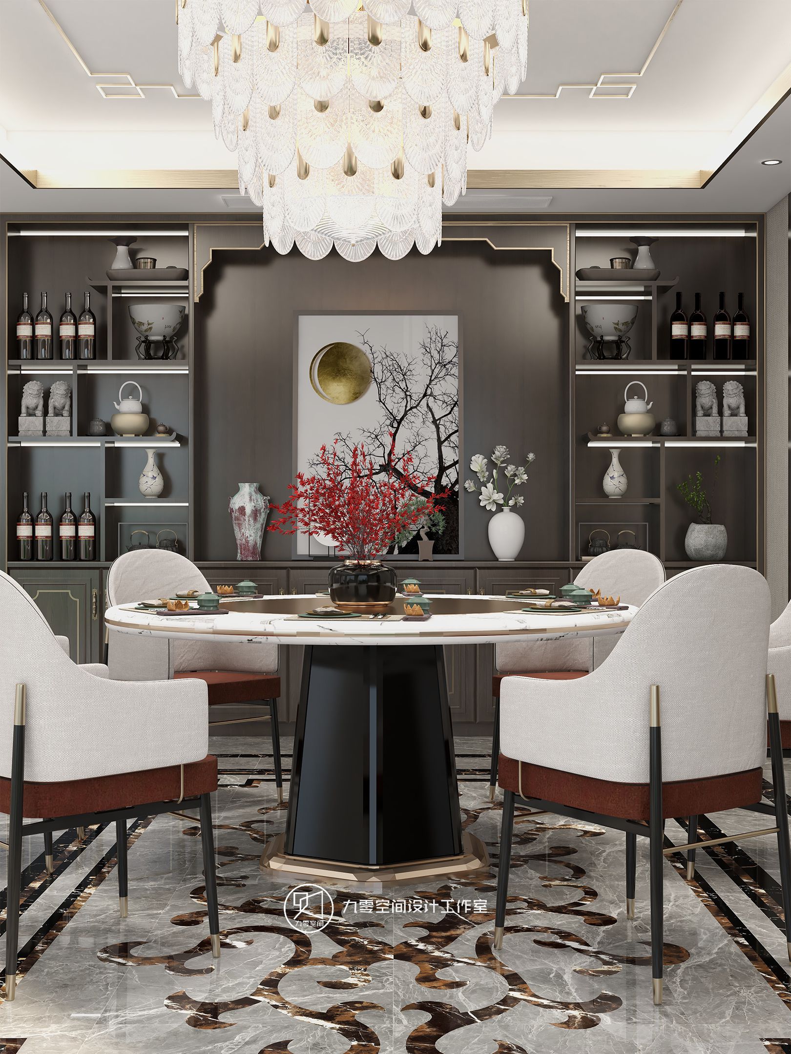 90空间《莫问归期》165平方新中式，回归安静，享受自然本身的恬静！-9