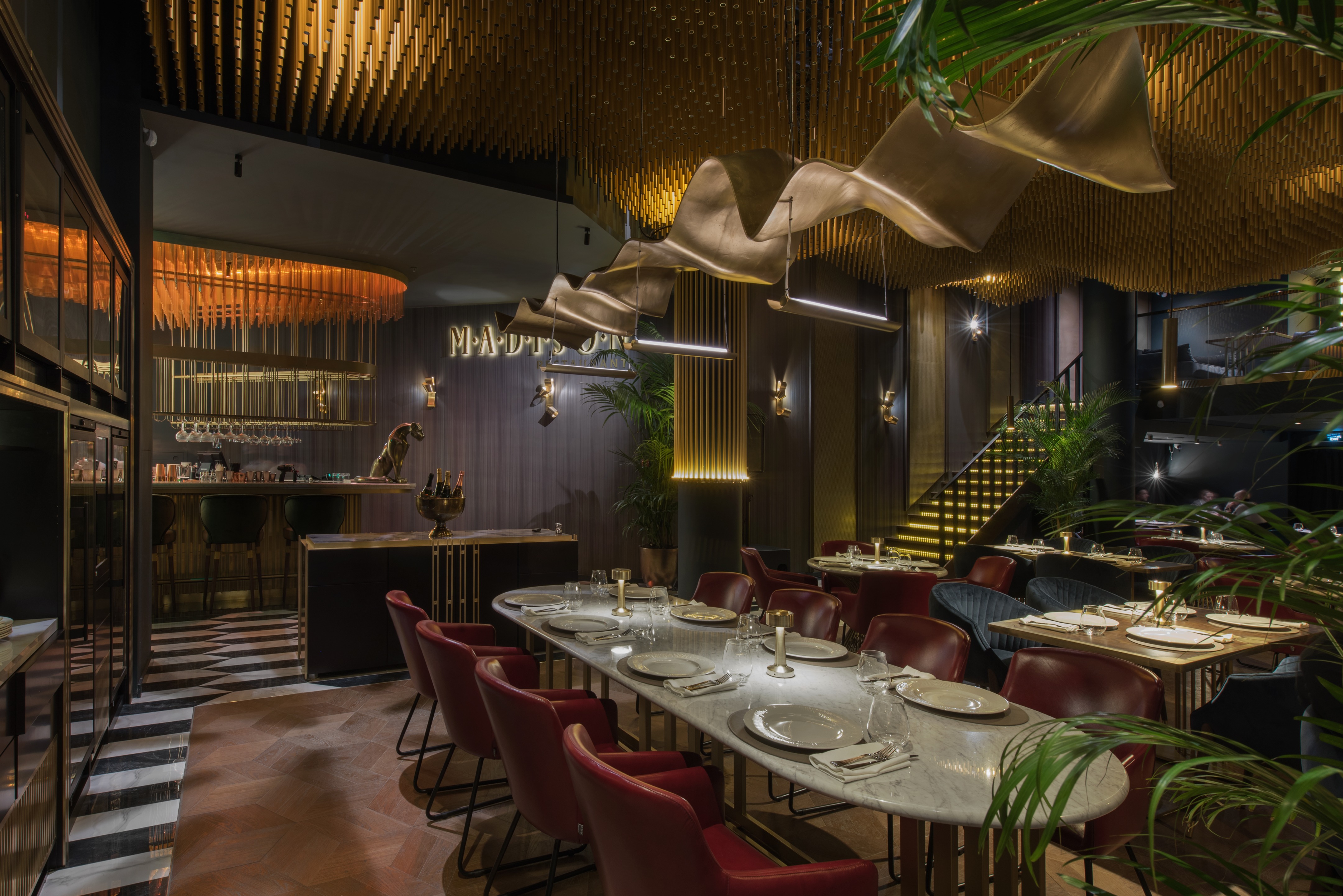 梦幻金碧 Gatsby 风格餐厅丨俄罗斯莫斯科丨ARCHPOINT bureau-16