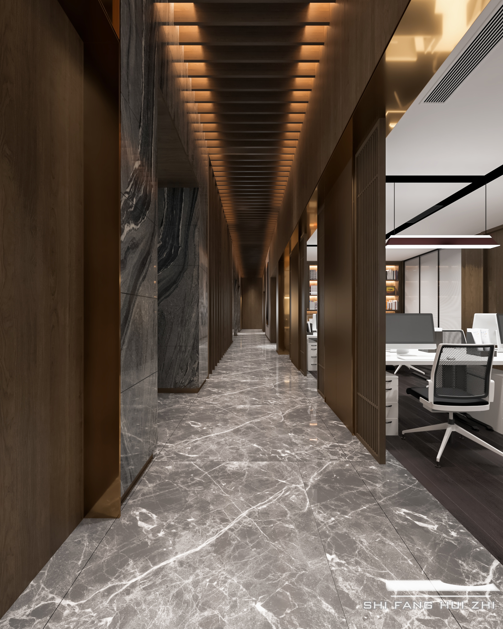 现代办公空间表现-3