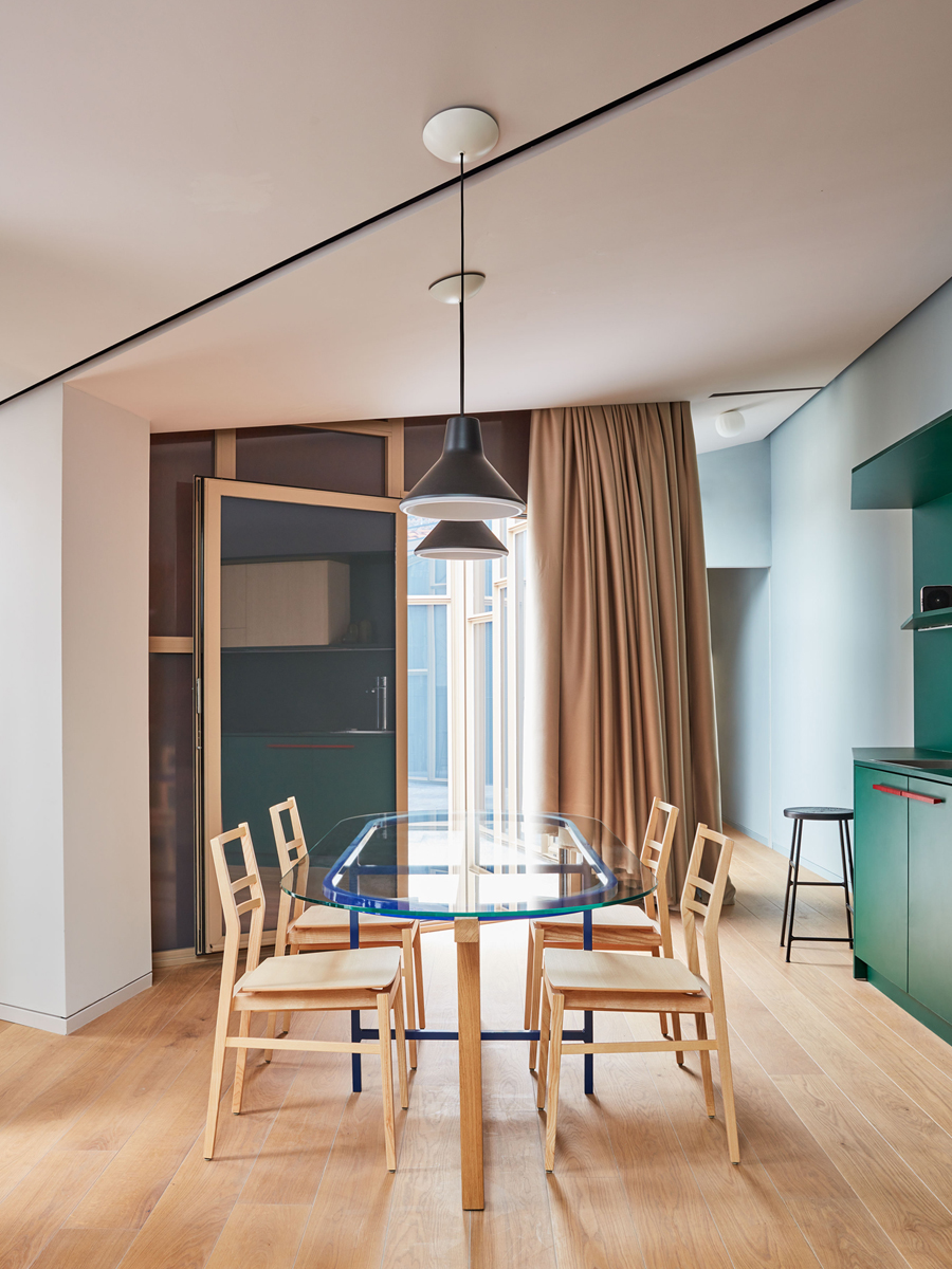 米兰历史建筑翻新公寓 | 蓝色月光的内部空间-9