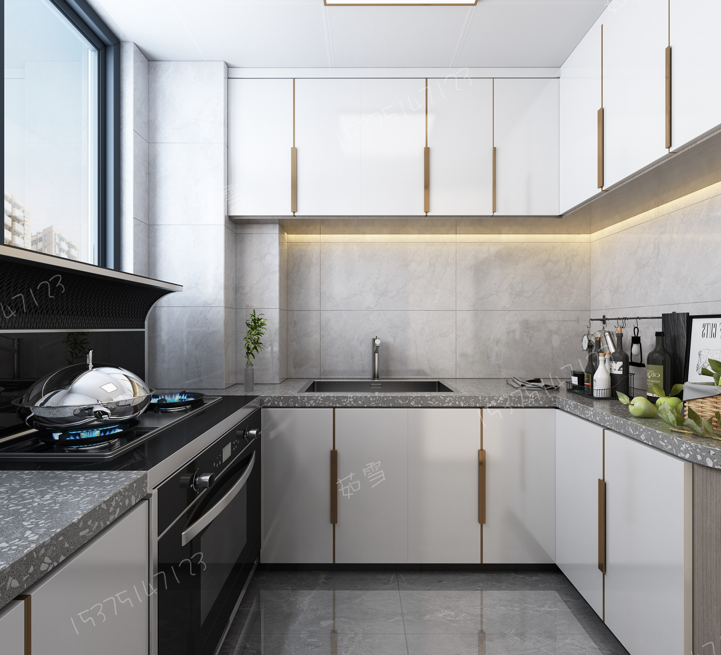 轻奢全房效果-13