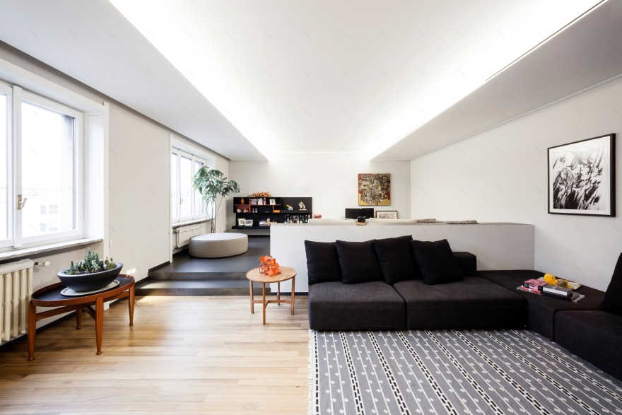 极简灰色公寓,展现几何之美-0