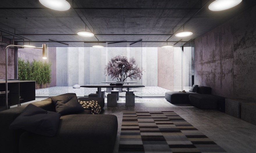 工业风金石运用,Moldova 住宅与广州铜板墙居所-34