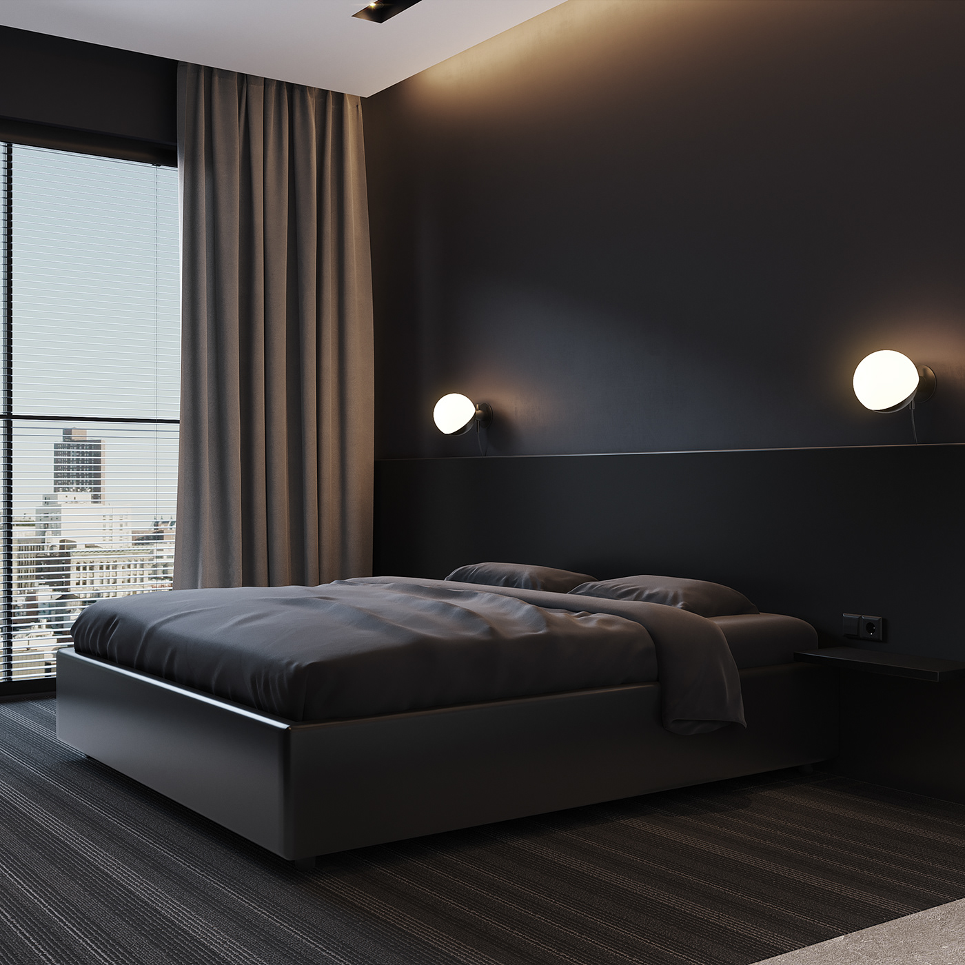 Deniz Taylan TOPAL丨公寓丨Dark Apartment - Interior Design-3