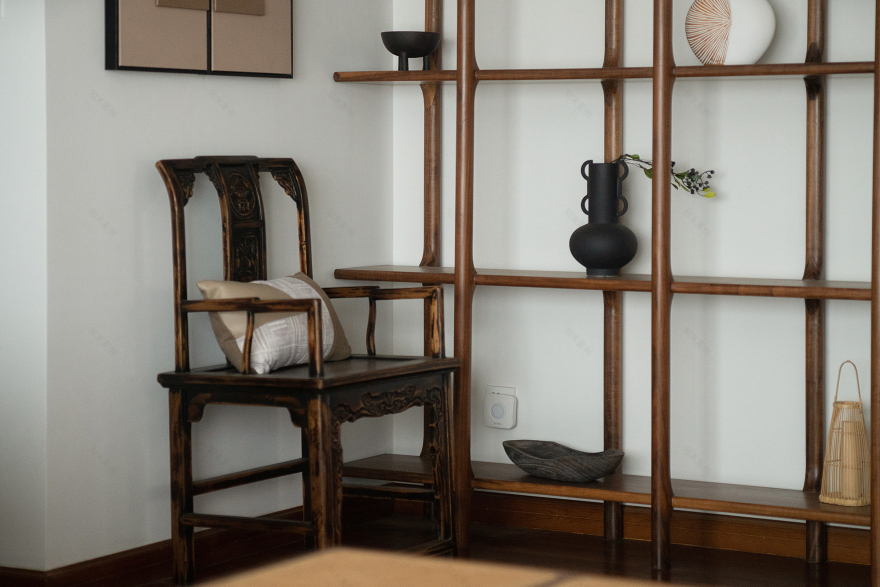 世贸丽晶城禅意东方空间丨颜青软装-39